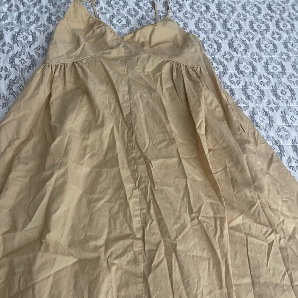 GAP Tan Spaghetti Strap Dress
